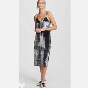 ATM Drapey Velvet Slip Dress size xs